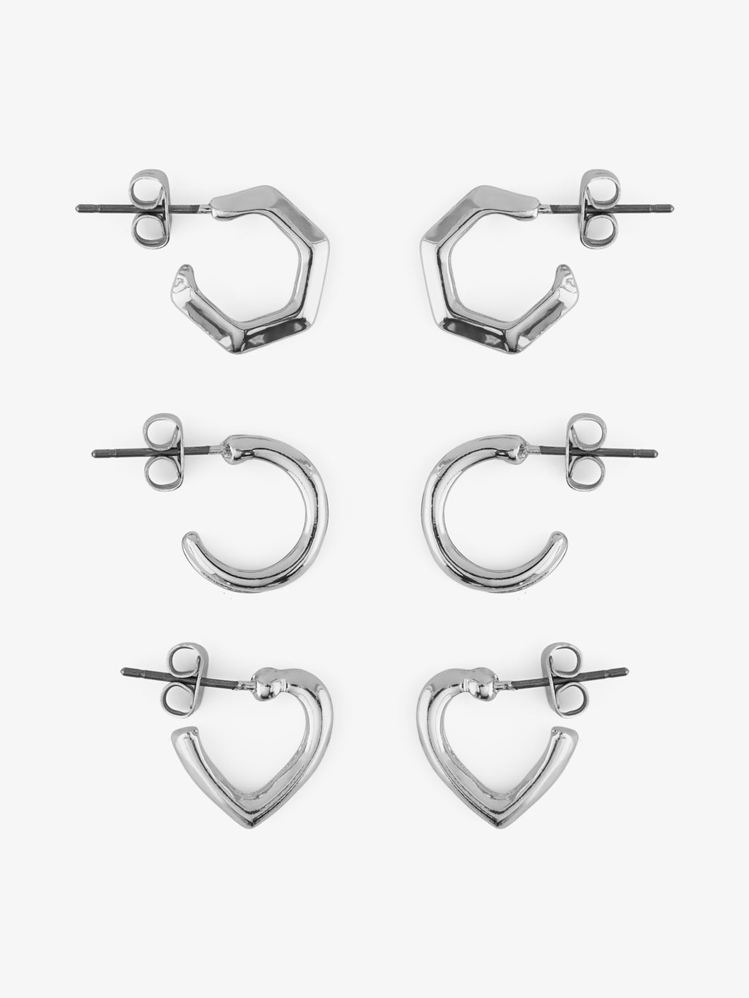 PCDAIA Earrings - Silver Colour